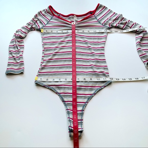 Intimately Free People Put A Stripe On It Bodysuit Size XS - Picture 9 of 9